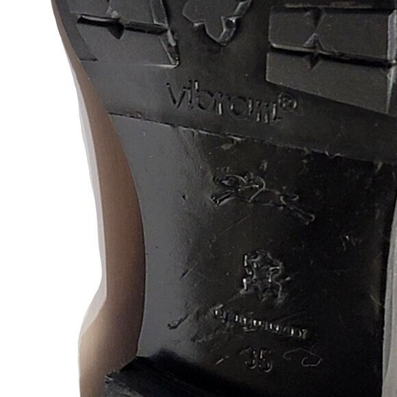 Longchamp Boots Booties Ankle 35 Black Leather - Picture 10 of 11